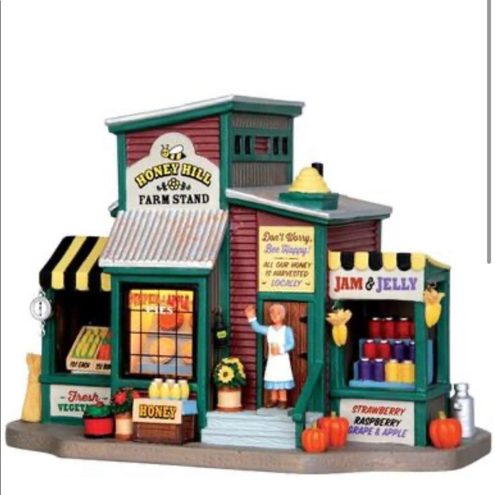 🍯Lemax Harvest Crossing Honey Hill Farm Stand 🏡